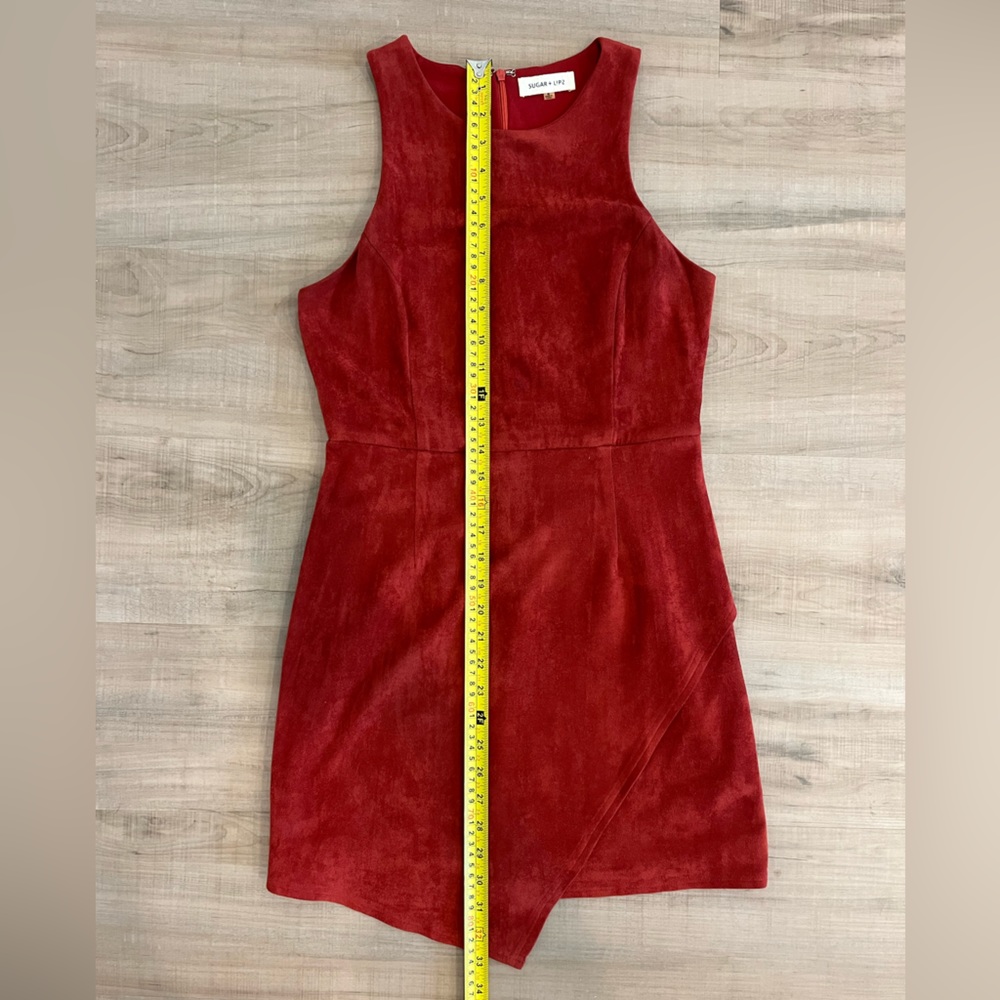 Rust Red Cocktail Dress - Picture 5 of 5